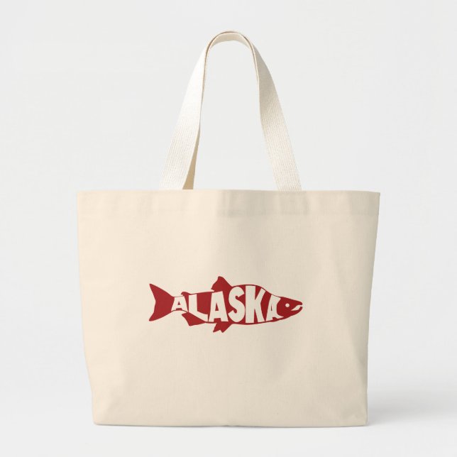 Bolsa Tote Grande Alaska Salmon (Frente)