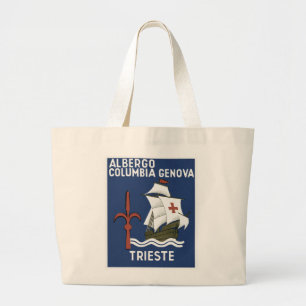 Bolsa Tote Grande Albergo Columbia Genoa ~ Trieste