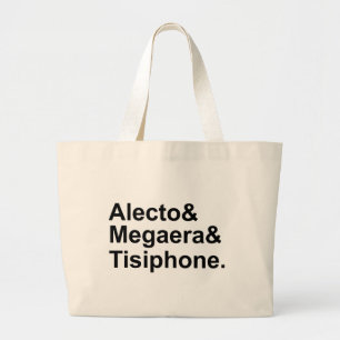 Bolsa Tote Grande Alecto Megaera Tisífone   Fúrias Gregas da Mitolog