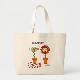 Bolsa Tote Grande Alérgico Jardineiro Flor Cute