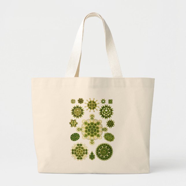 Bolsa Tote Grande Algas verdes (Frente)