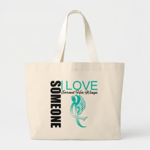 Bolsa Tote Grande Alguém amor de I ganhou suas asas