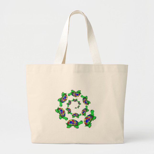 Bolsa Tote Grande Aliança da tartaruga (Frente)