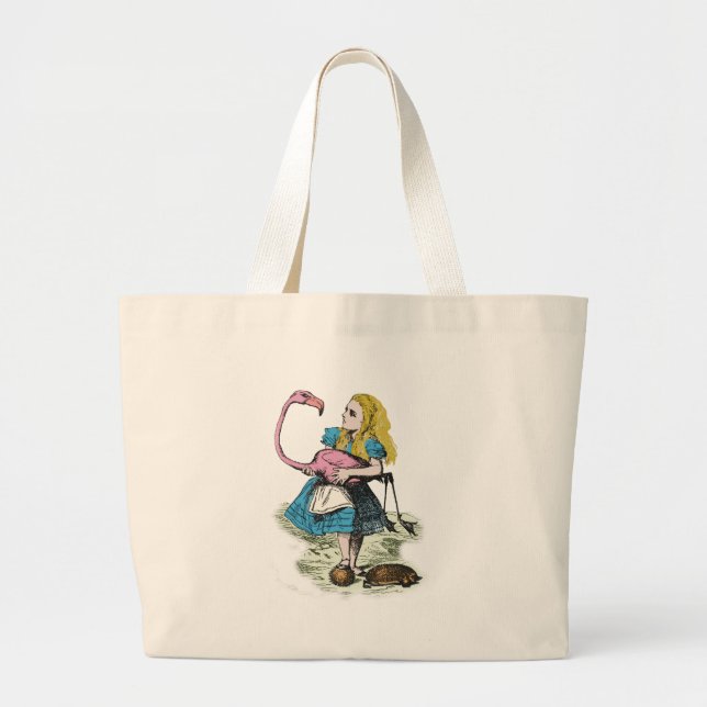 Bolsa Tote Grande Alice no país das maravilhas (Frente)