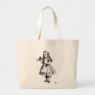 Bolsa Tote Grande Alice no país das maravilhas