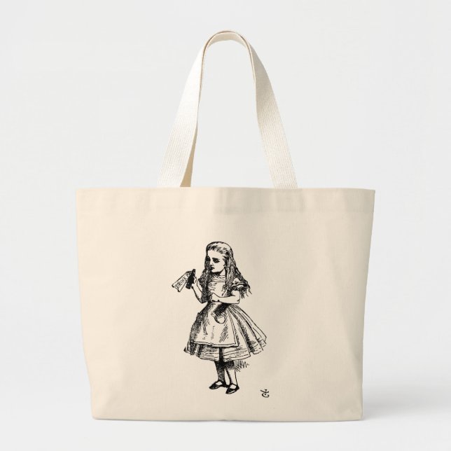 Bolsa Tote Grande Alice no país das maravilhas (Frente)