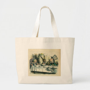 Bolsa Tote Grande Alice no país das maravilhas: É um tea party lou