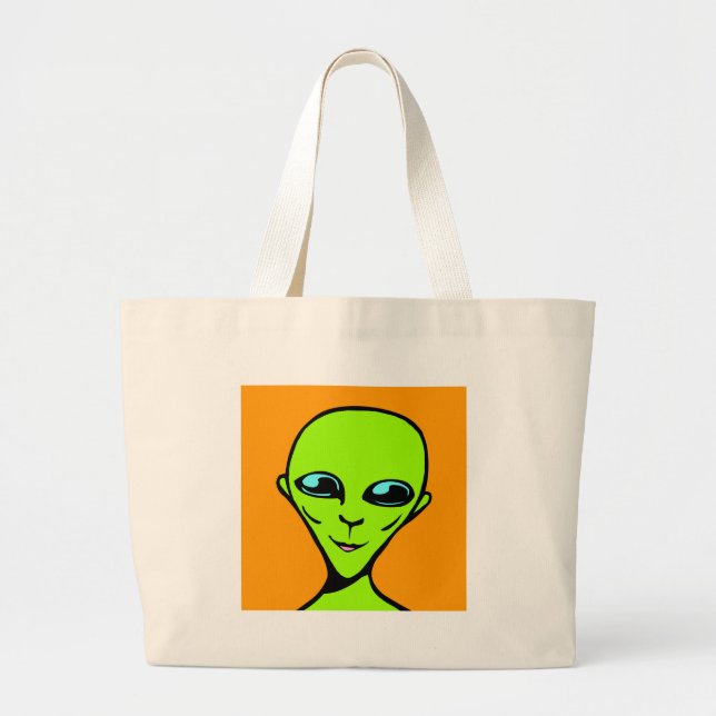 Bolsa Tote Grande Alienígena feliz/ET (Frente)