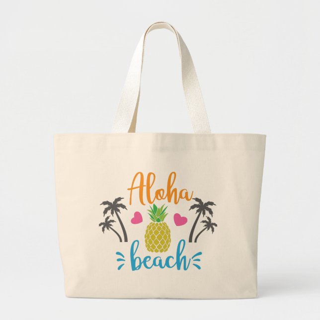 Bolsa Tote Grande Aloha Beach (Frente)
