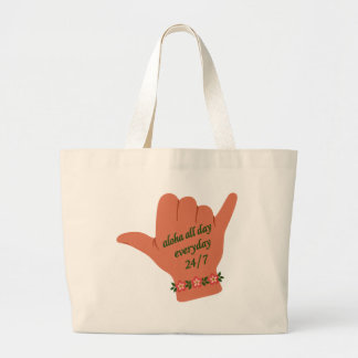 Bolsa Tote Grande Aloha Todos os Dias Shaka