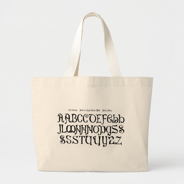 Bolsa Tote Grande Alphabet Bag (Frente)