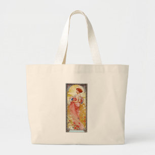 Bolsa Tote Grande Alphonse Mucha Summer