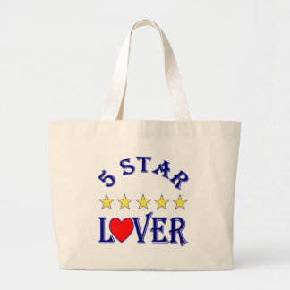 Bolsa Tote Grande Amante Azul de 5 Estrelas