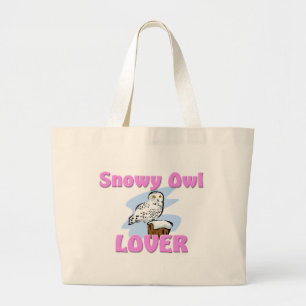 Bolsa Tote Grande Amante nevado da coruja