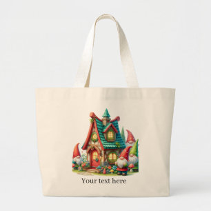 Bolsa Tote Grande Amantes do jardim de gnomos