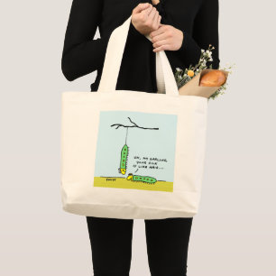 Bolsa Tote Grande Amantes engraçados da arte dos desenhos animados