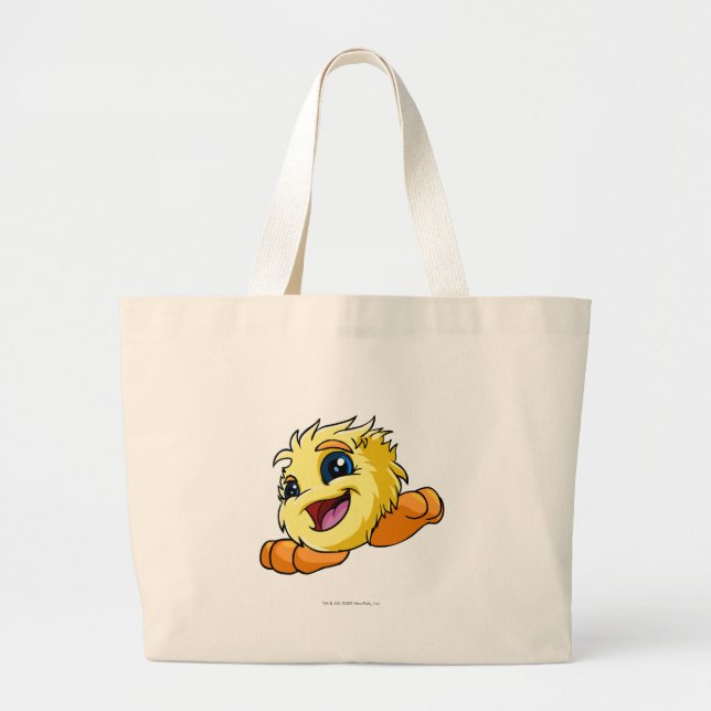 Bolsa Tote Grande Amarelo de JubJub (Frente)