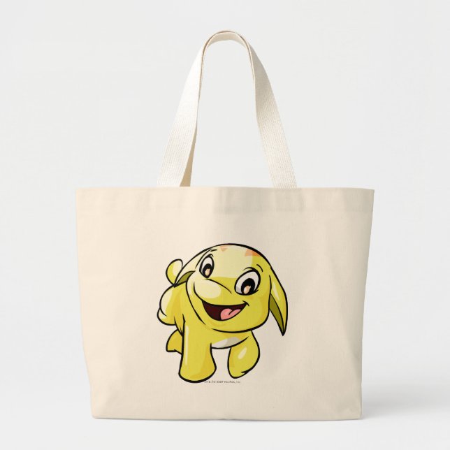 Bolsa Tote Grande Amarelo de Poogle (Frente)