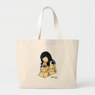 Bolsa Tote Grande Ame meus Pugs