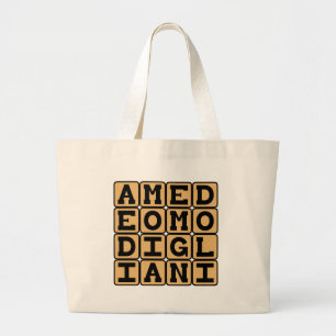 Bolsa Tote Grande Amedeo Modigliani, Artista Italiano