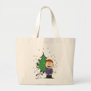 Bolsa Tote Grande Amendoins Arrefecimento de Natal