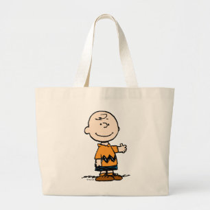 Bolsa Tote Grande Amendoins   Charlie Brown