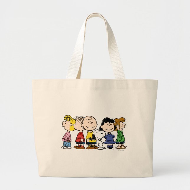 Bolsa Tote Grande Amendoins | Gangue De Amendoins Juntos (Frente)