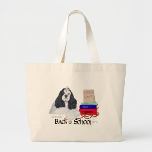 Bolsa Tote Grande American Cocker Spaniel Volta às Aulas