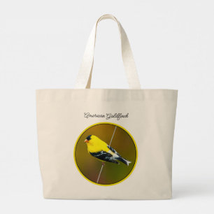 Bolsa Tote Grande American Goldfinch Songbird - Foto original