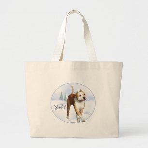 Bolsa Tote Grande American Staffordshire Terrier Noel
