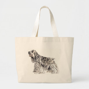 Bolsa Tote Grande Americano cocker spaniel