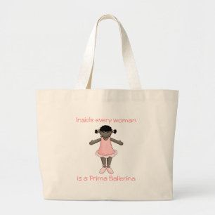 Bolsa Tote Grande Americano Saco-Africano da bailarina de Prima