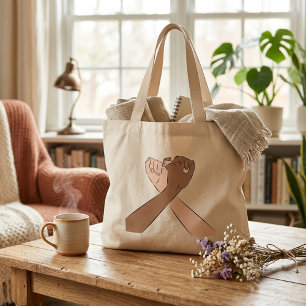 Bolsa Tote Grande Amigos bonitos para ilustrar o saco de compras par