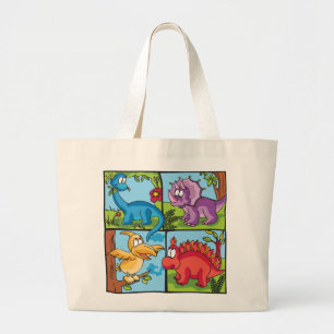 Bolsa Tote Grande Amigos Dino