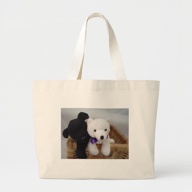 Bolsa Tote Grande Amigos Fofos e Peludos (Frente)