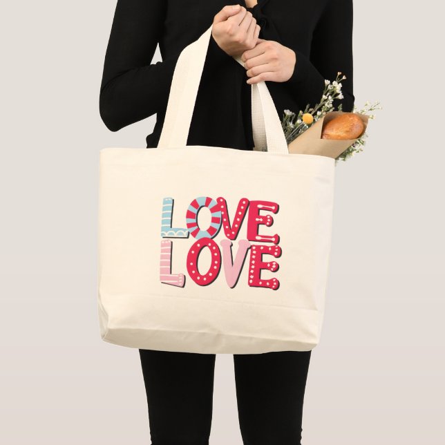 Bolsa Tote Grande Amor (Frente (produto))