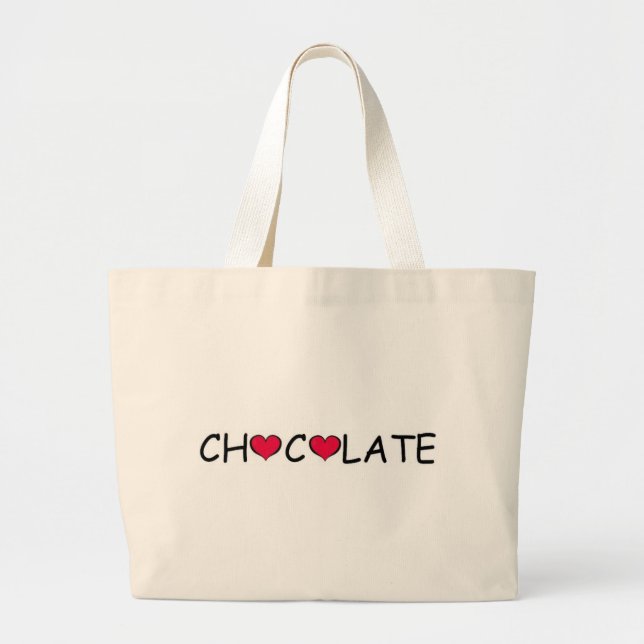 BOLSA TOTE GRANDE AMOR DO CHOCOLATE (Frente)