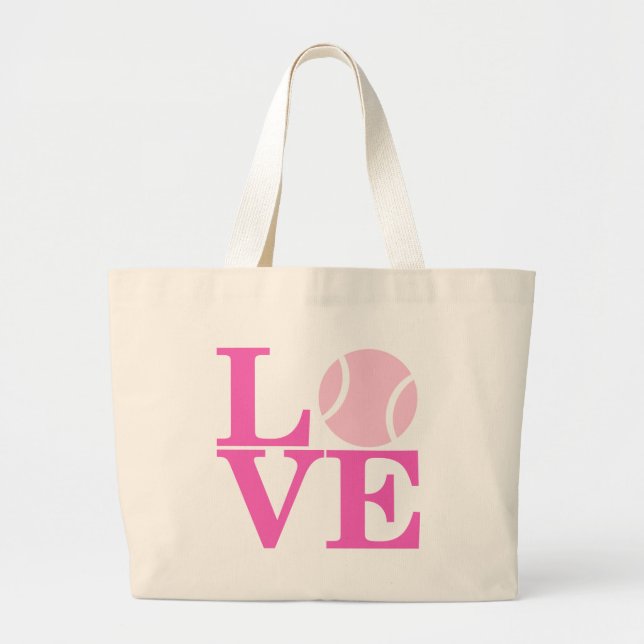 Bolsa Tote Grande AMOR do tênis do ás (Frente)