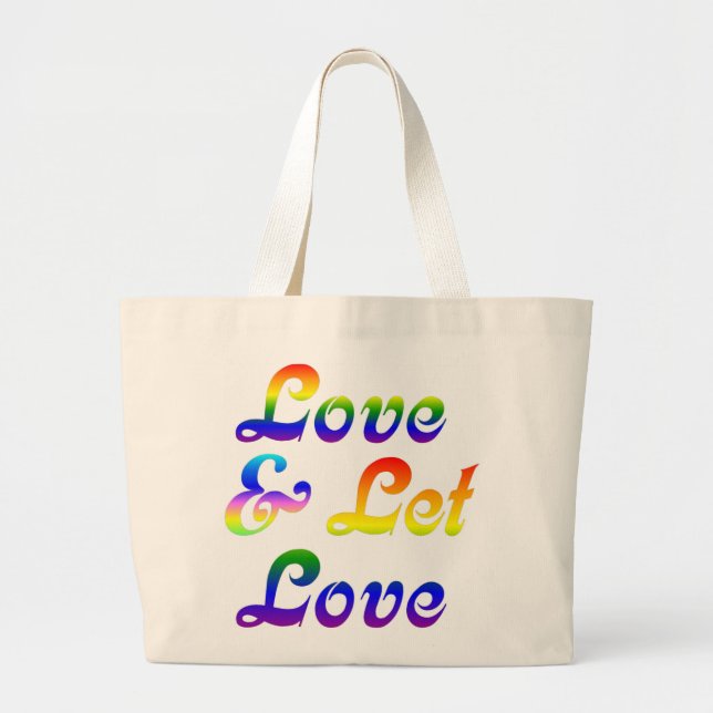 BOLSA TOTE GRANDE AMOR E DEIXE AMOR (Frente)