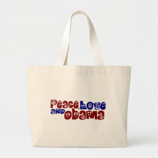 Bolsa Tote Grande Amor e Obama da paz