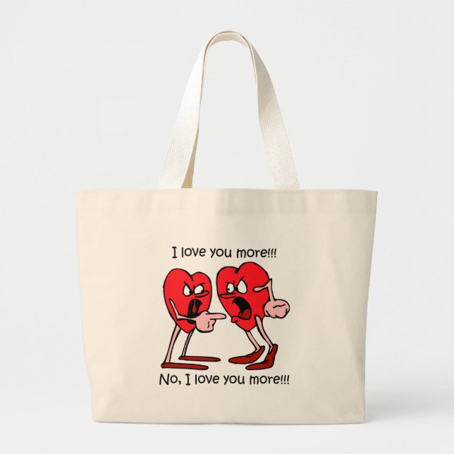 Bolsa Tote Grande Amor engraçado (Frente)