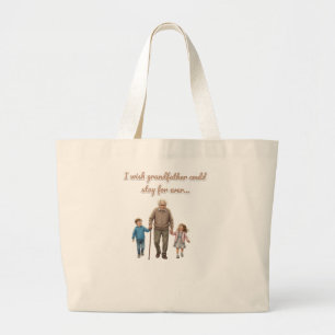 Bolsa Tote Grande Amor Eterno avô e netos