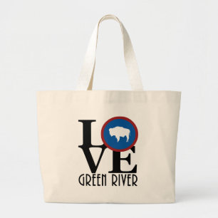 Bolsa Tote Grande Amor Green River Wyoming