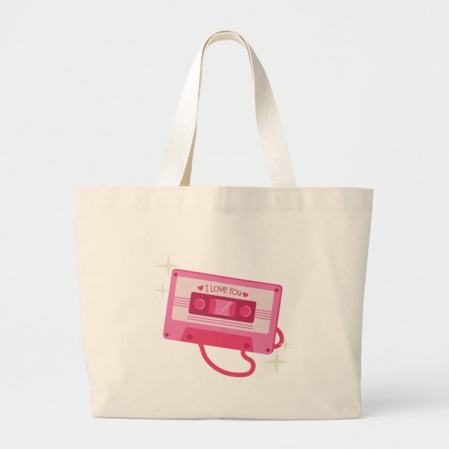 Bolsa Tote Grande amor vintage (Frente)