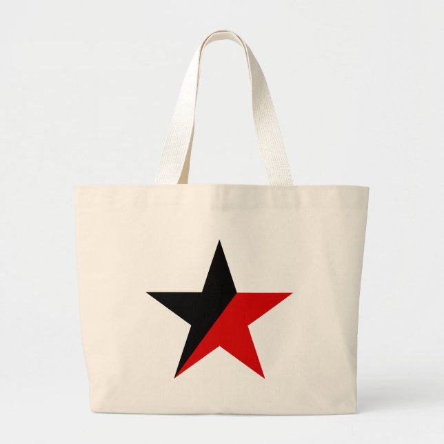 Bolsa Tote Grande Anarquismo do Anarquo-Sindicalismo das Estrelas Ne (Frente)