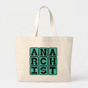 Bolsa Tote Grande Anarquista, Apoiando Anarquia