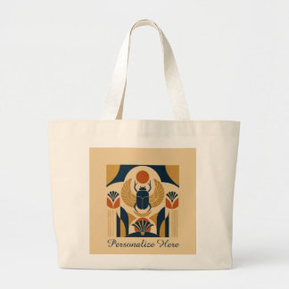 Bolsa Tote Grande Ancient Egyptian Scarab Beetle Elegant Tote Bag