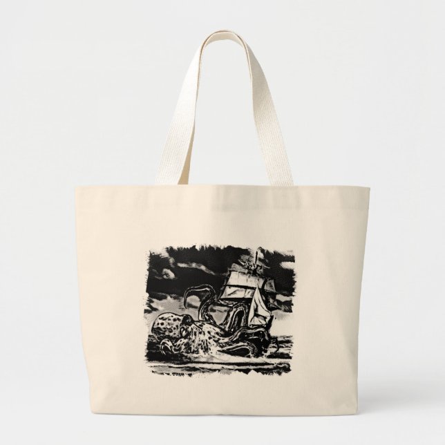 Bolsa Tote Grande Anexo do polvo (Frente)