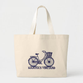 Bolsa Tote Grande Anfitrião de Férias de Bicicleta em Martha's Viney
