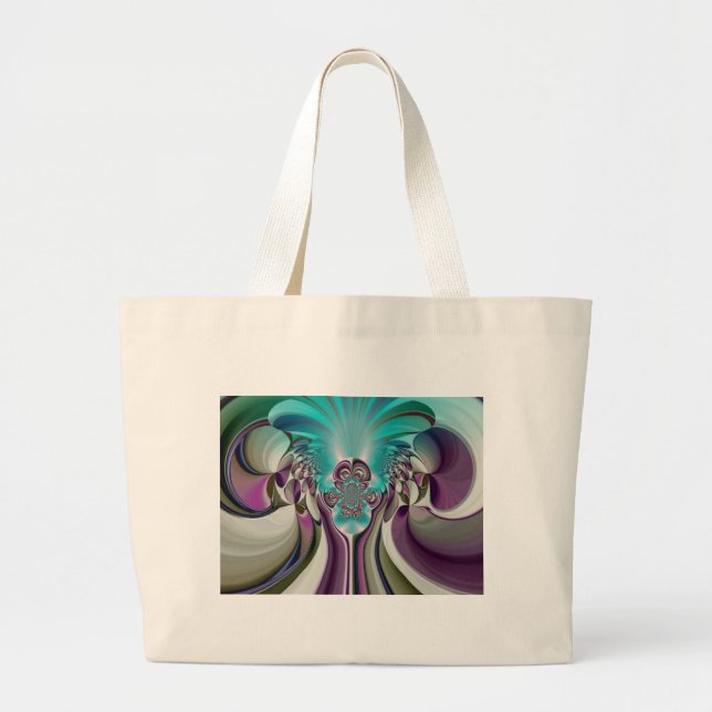 Bolsa Tote Grande Angelic Hakuna Matata Legal Oferta Coração Roxo (Frente)